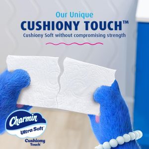 Charmin Ultra Soft Cushiony Touch Toilet Paper. 18 Family Mega XL Rolls