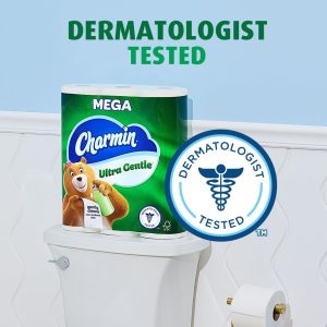 Charmin Ultra Gentle Toilet Paper. 6 Count (Pack of 4). Total 24 Mega Rolls