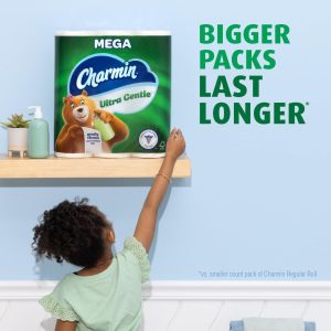 Charmin Ultra Gentle Toilet Paper. 6 Count (Pack of 4). Total 24 Mega Rolls