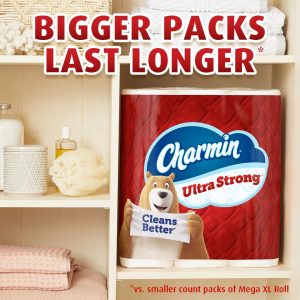 Charmin Toilet Paper Ultra Strong Clean Touch. 18 Family Mega XL Rolls