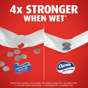 Charmin Toilet Paper Ultra Strong Clean Touch. 18 Family Mega XL Rolls