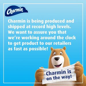 Charmin Ultra Soft Cushiony Touch Toilet Paper. 18 Family Mega Rolls