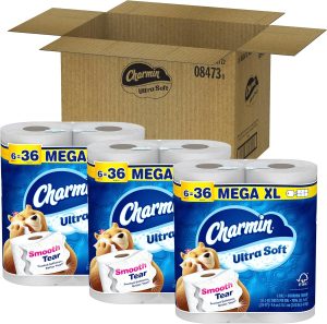 Charmin Ultra Soft Toilet Paper. 18 Mega XL Rolls