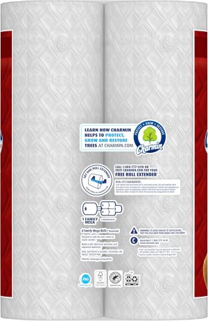 Charmin Ultra Strong Clean Touch Toilet Paper. 24 Family Mega Rolls