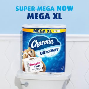 Charmin Ultra Soft Toilet Paper. 18 Mega XL Rolls