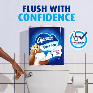 Charmin Ultra Soft Cushiony Touch Toilet Paper. 18 Family Mega XL Rolls