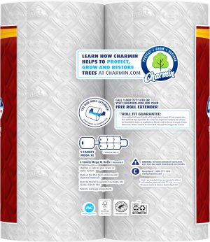 Charmin Toilet Paper Ultra Strong Clean Touch. 18 Family Mega XL Rolls