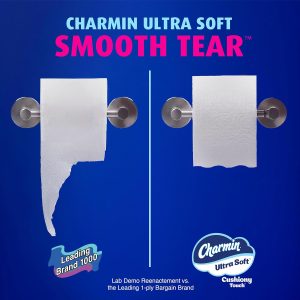 Charmin Ultra Soft Cushiony Touch Toilet Paper. 30 Family Mega Rolls