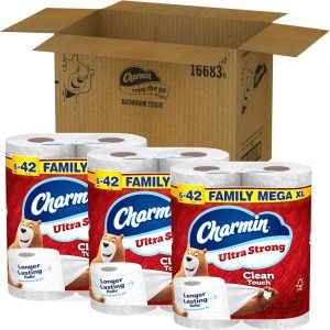Charmin Toilet Paper Ultra Strong Clean Touch. 18 Family Mega XL Rolls