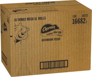 Charmin Ultra Soft Cushiony Touch Toilet Paper. 18 Family Mega XL Rolls